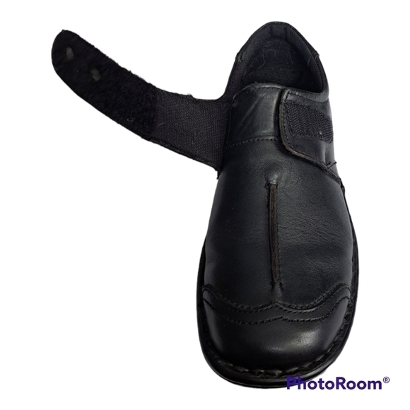 Volks Walkers leather womens black shoes, velcro closures. Size US 5.5/6 - Picture 13 of 14